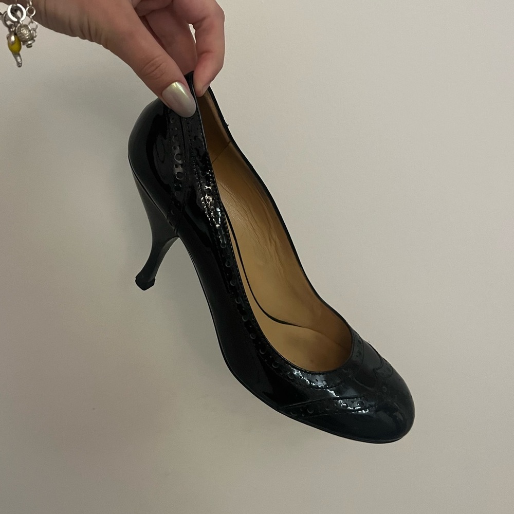 Miu Miu Black Patent Heels